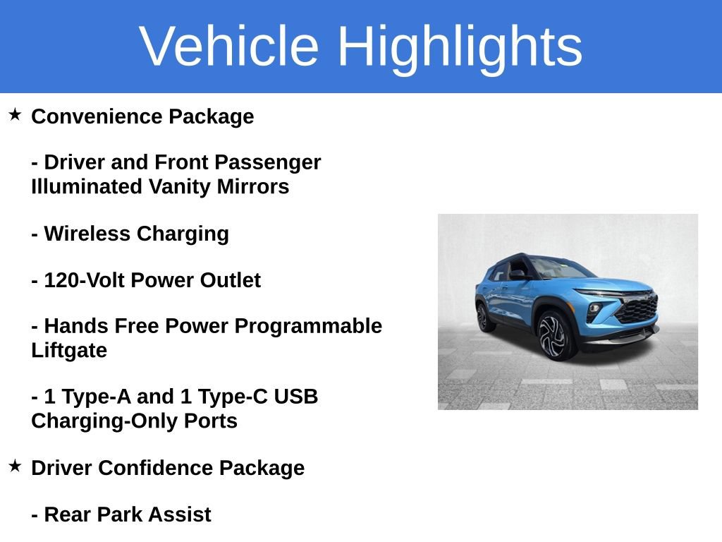 Used 2026 Chevrolet TrailBlazer RS w/ Convenience Package FWD image 4