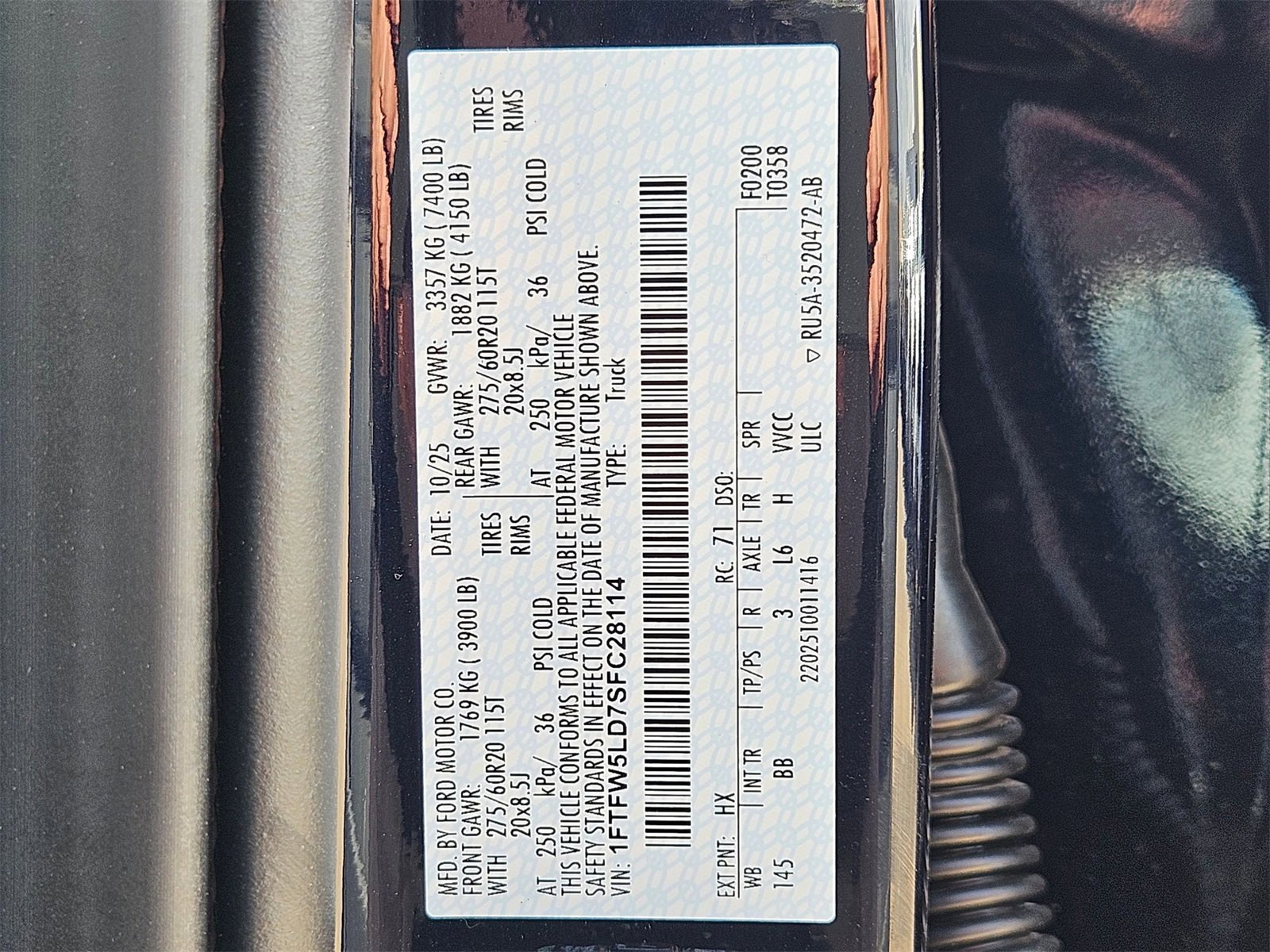 New 2025 Ford F150 Lariat w/ Equipment Group 501A Mid image 34