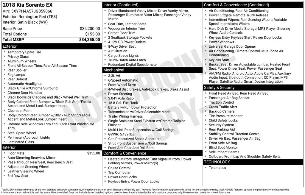 Used 2018 Kia Sorento EX image 38