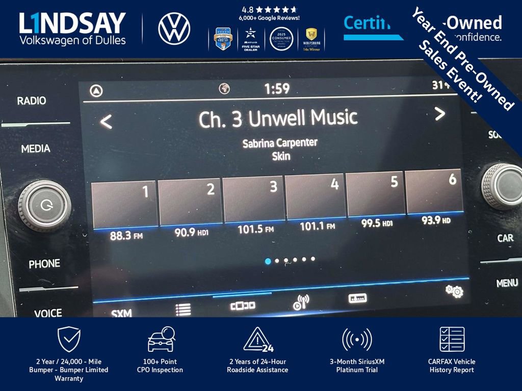 Certified 2022 Volkswagen Tiguan SE R-Line image 19