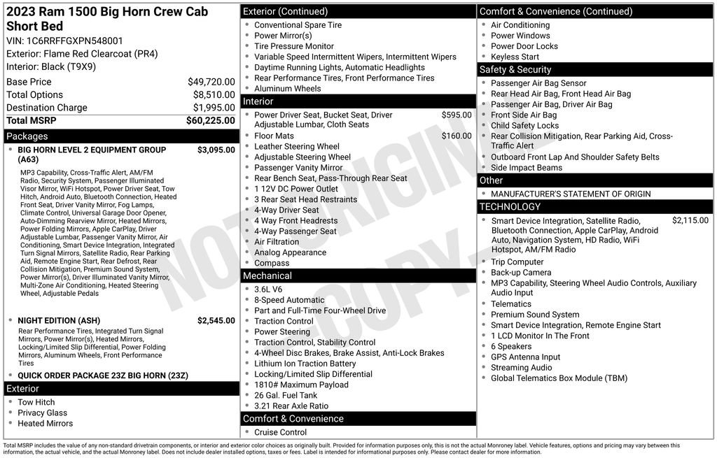 Used 2023 RAM 1500 Big Horn AWD/4WD image 15