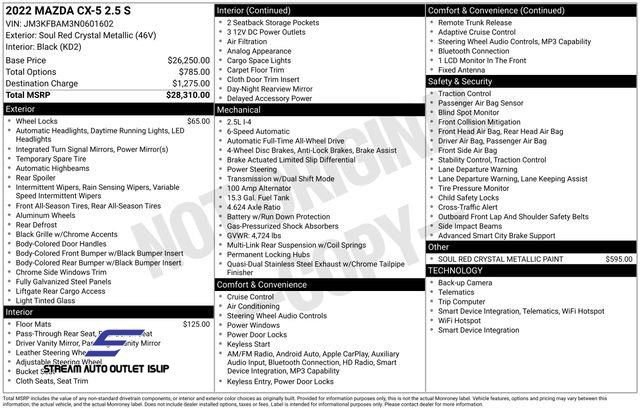 Used 2022 MAZDA CX-5 AWD 2.5 S image 35