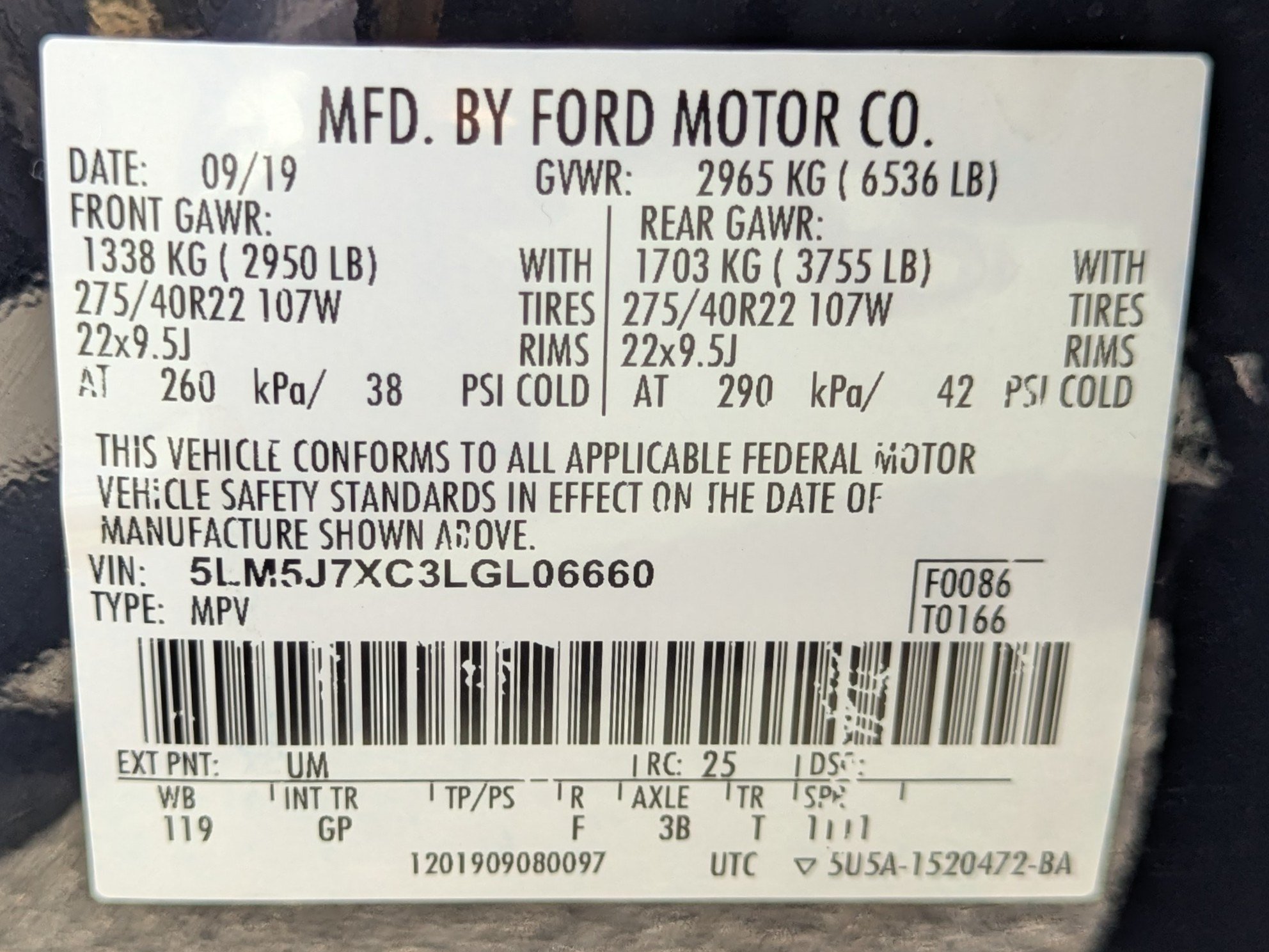 Used 2020 Lincoln Aviator Reserve w/ Equipment Group 202A AWD/4WD image 35