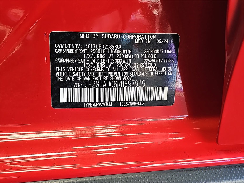 Used 2024 Subaru Crosstrek 2.0i Premium image 35