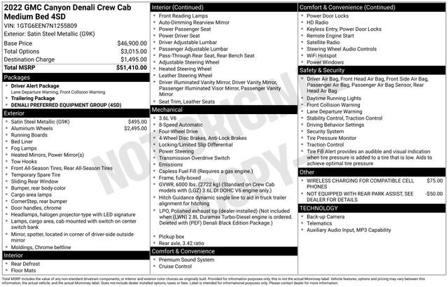 Used 2022 GMC Canyon Denali AWD/4WD image 7