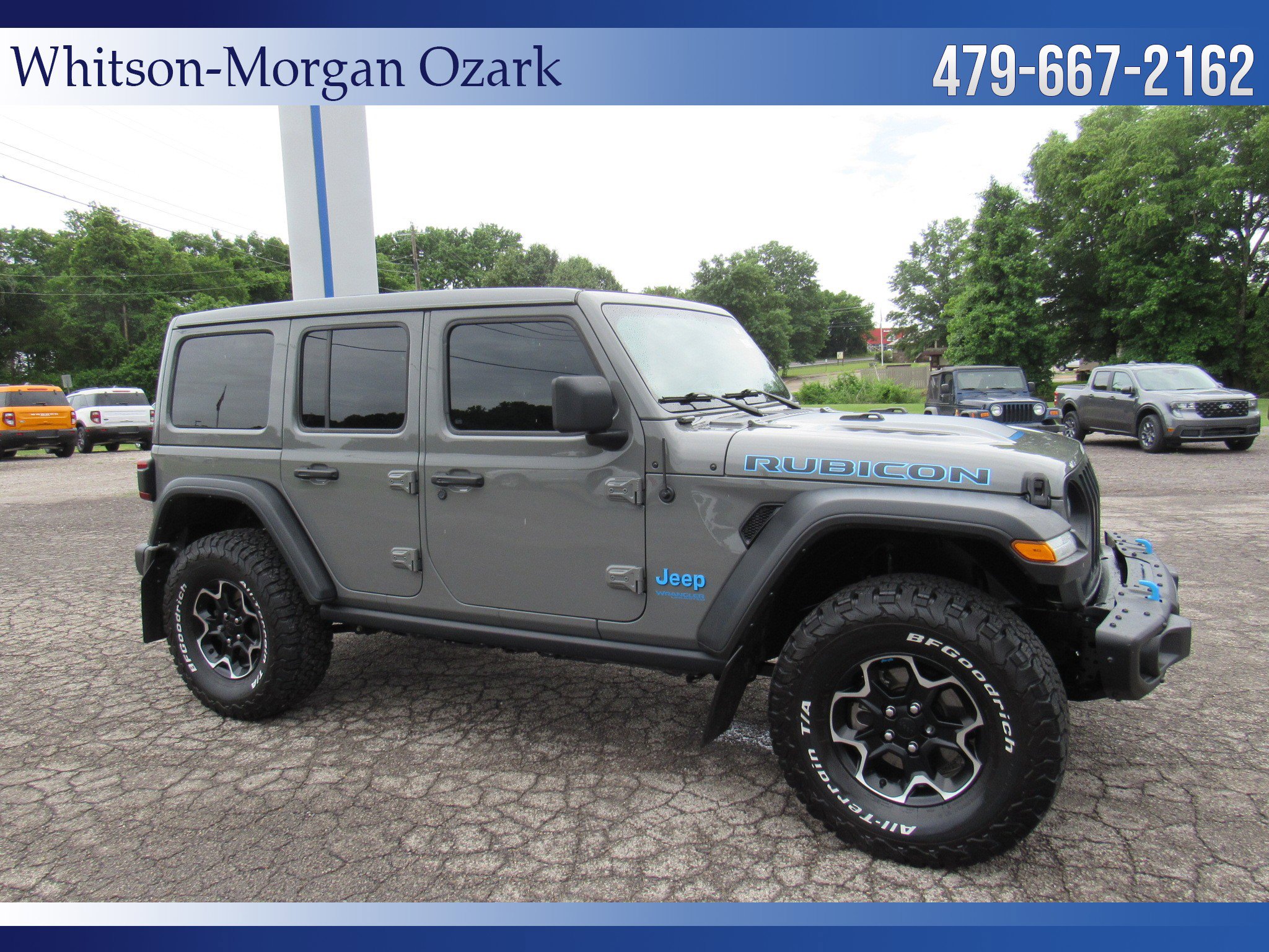 Used 2021 Jeep Wrangler Unlimited Rubicon 4xe w/ Steel Bumper Group AWD/4WD image 21