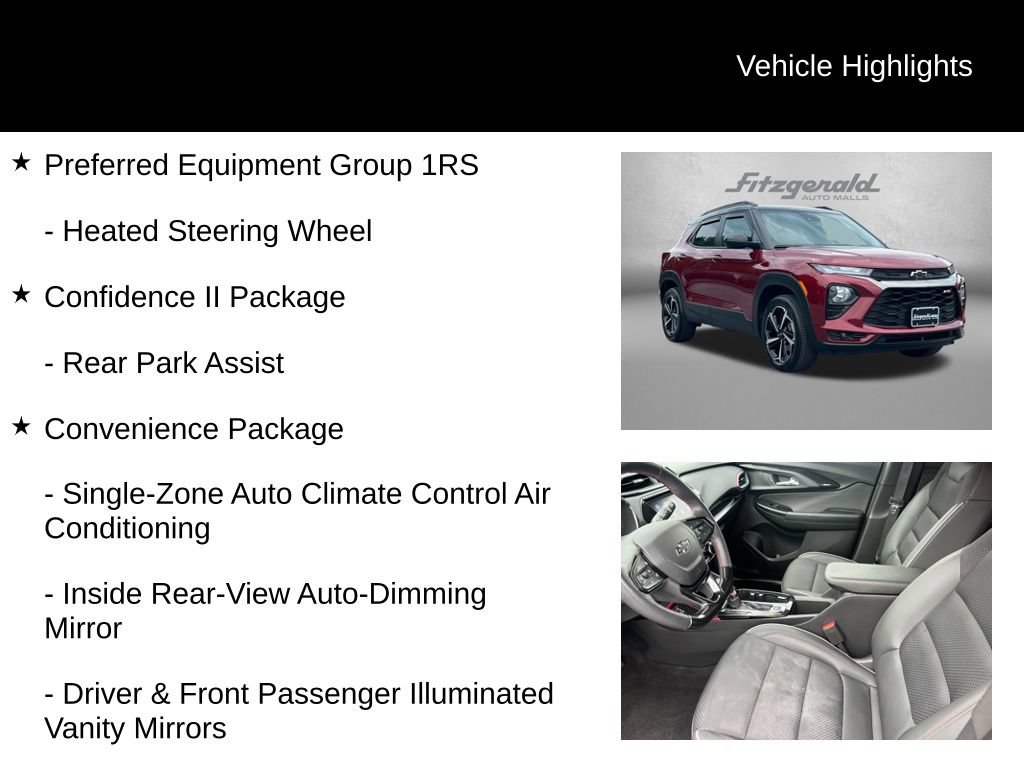 Used 2023 Chevrolet TrailBlazer RS w/ Convenience Package AWD/4WD image 9