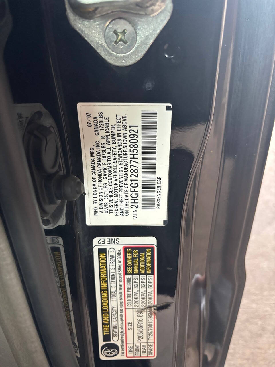 Used 2007 Honda Civic EX image 10