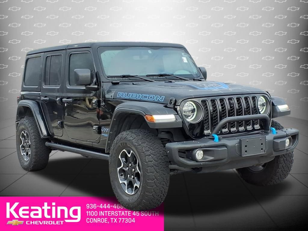 Used 2022 Jeep Wrangler Unlimited Rubicon 4xe w/ Steel Bumper Group image 3