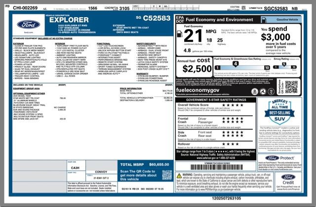 Used 2025 Ford Explorer ST w/ Sun And Sound Package image 33