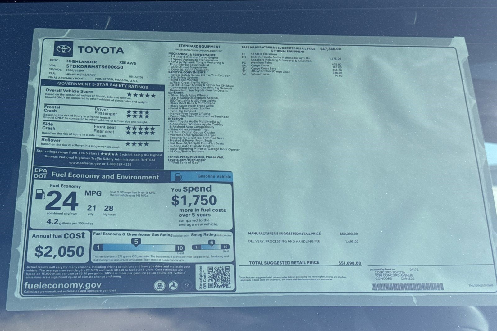 New 2026 Toyota Highlander XLE image 30