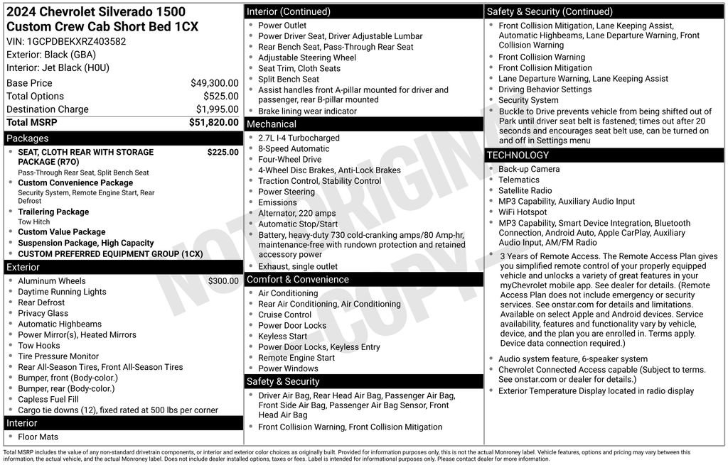 Used 2024 Chevrolet Silverado 1500 Custom AWD/4WD image 6
