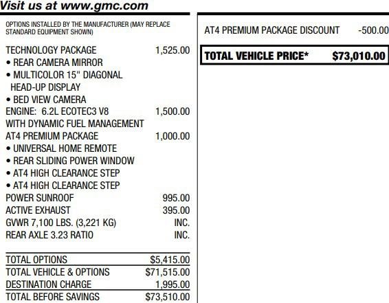 Used 2024 GMC Sierra 1500 AT4 w/ Technology Package AWD/4WD image 2