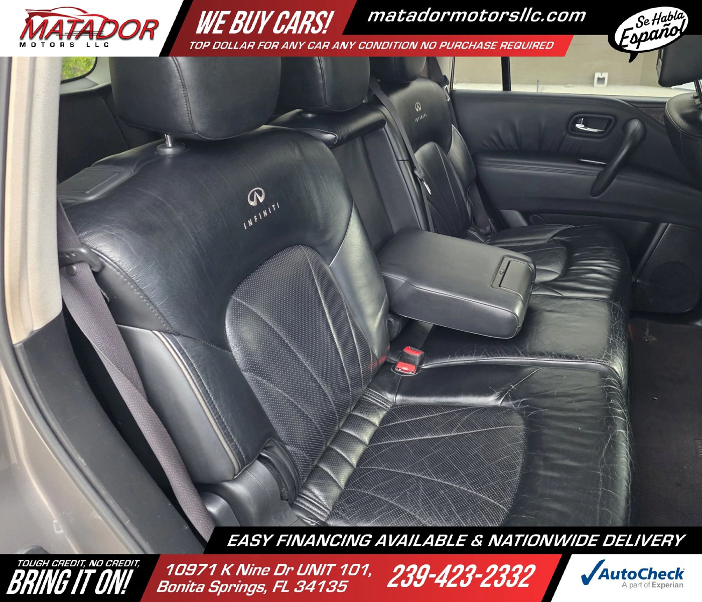 Used 2011 INFINITI QX56 4WD w/ Deluxe Touring Pkg image 16