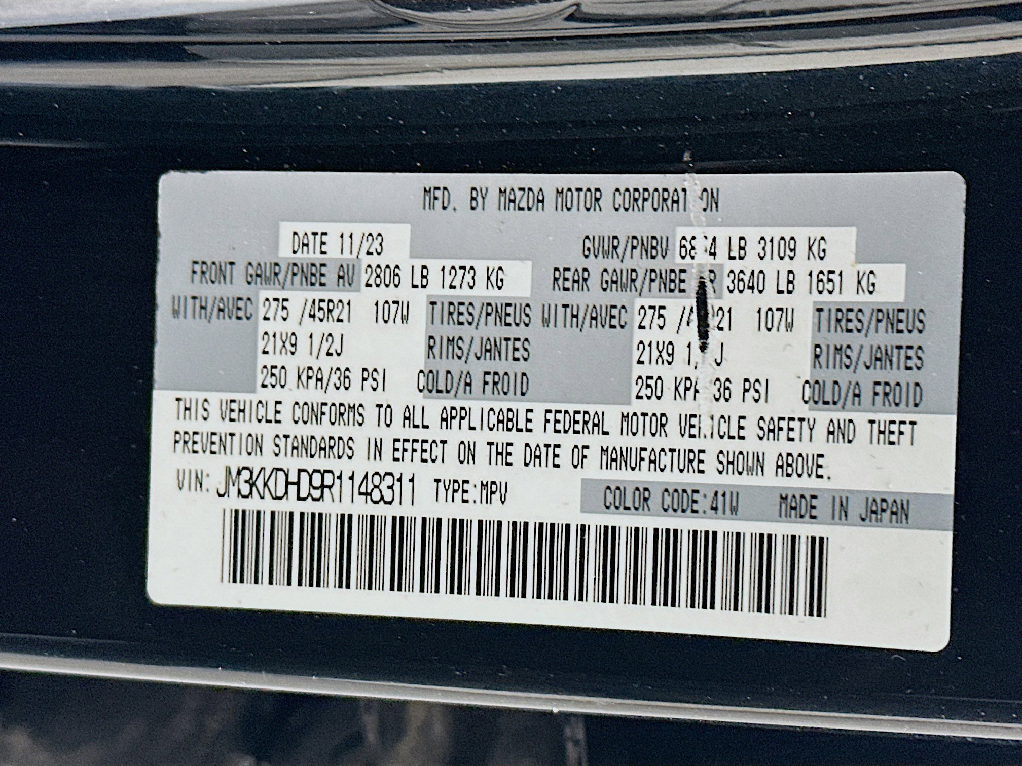 Used 2024 MAZDA CX-90 3.3 Turbo w/ Premium Package image 12