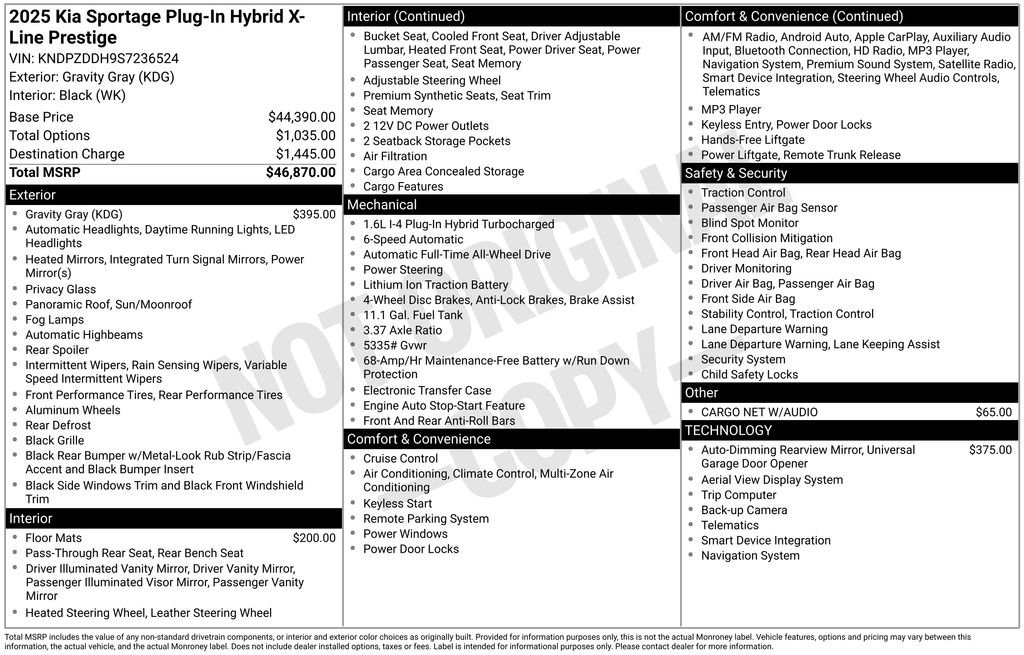 Certified 2025 Kia Sportage X-Line Prestige image 20