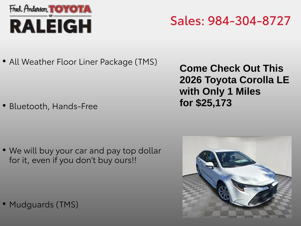 New 2026 Toyota Corolla LE image 4