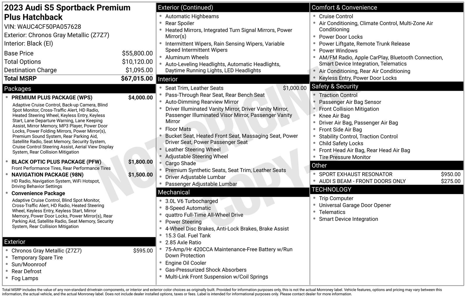 Used 2023 Audi S5 Premium Plus w/ Premium Plus Package image 32