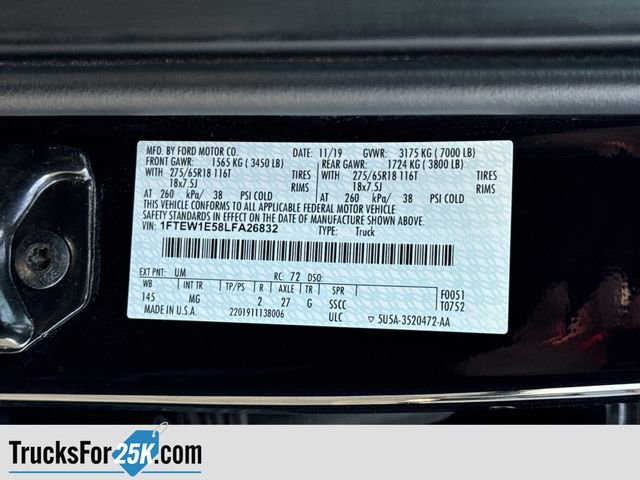 Used 2020 Ford F150 XLT w/ Equipment Group 302A Luxury image 40