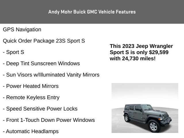 Used 2023 Jeep Wrangler Sport S image 8