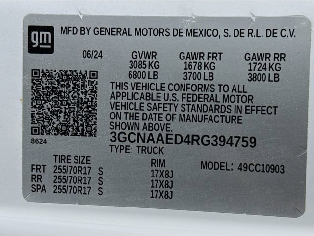 Used 2024 Chevrolet Silverado 1500 W/T w/ WT Fleet Convenience Package image 27