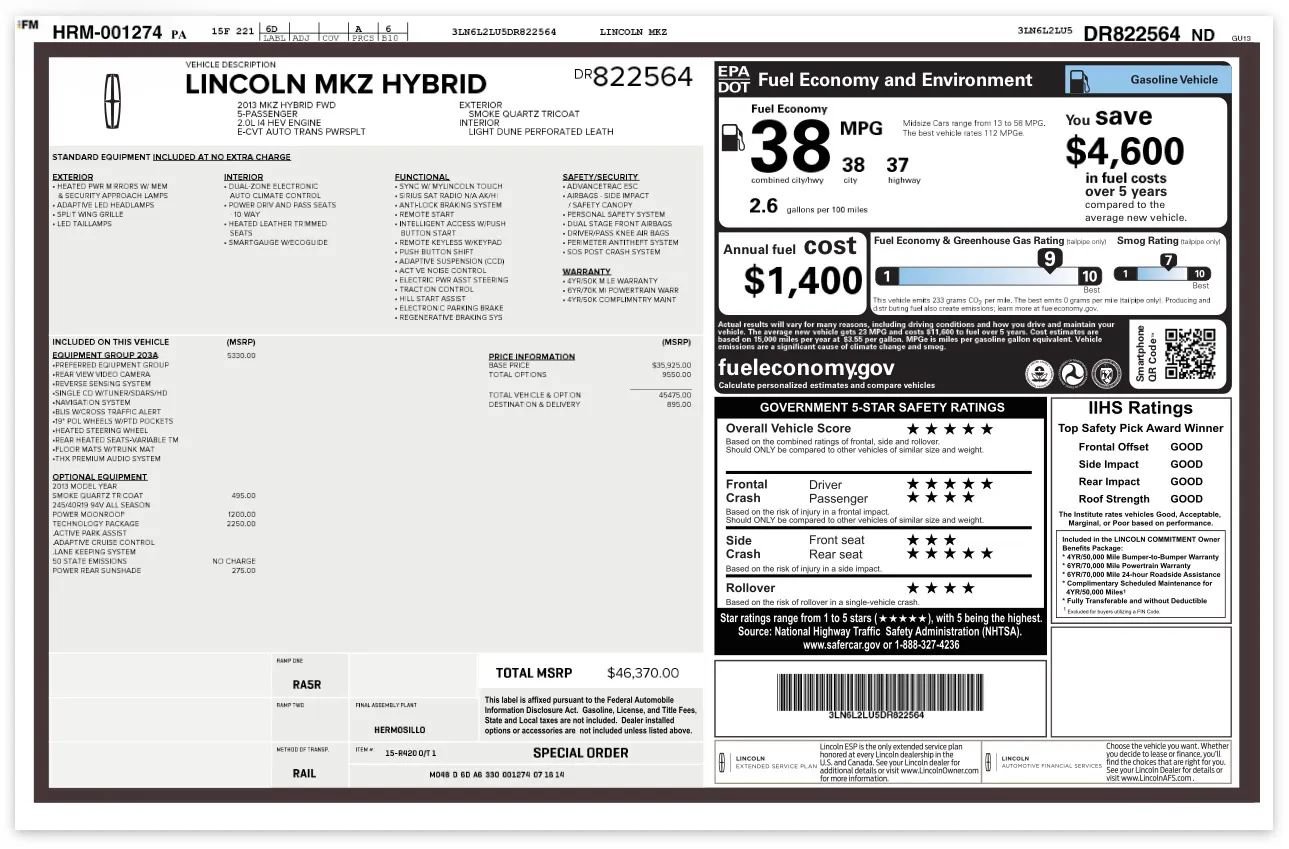Used 2013 Lincoln MKZ Hybrid FWD image 26
