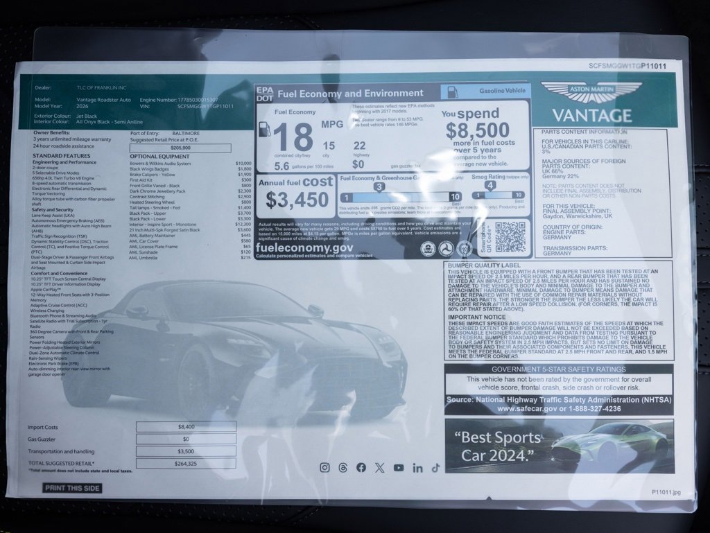 New 2026 Aston Martin V8 Vantage Coupe image 40