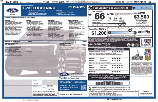 New 2025 Ford F150 Lightning Platinum image 29