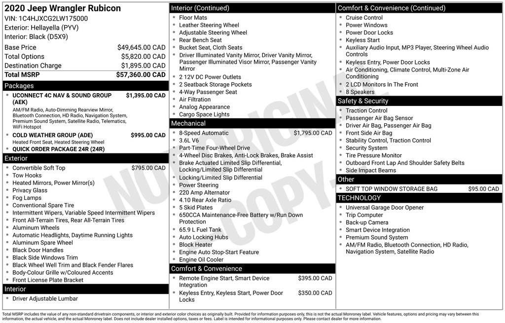 Used 2020 Jeep Wrangler Rubicon w/ Uconnect 4C Nav & Sound Group image 6