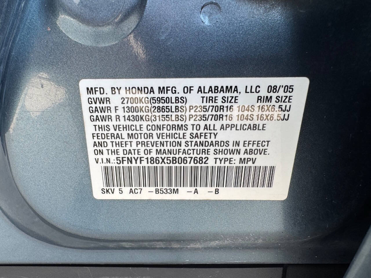 Used 2005 Honda Pilot EX-L image 26