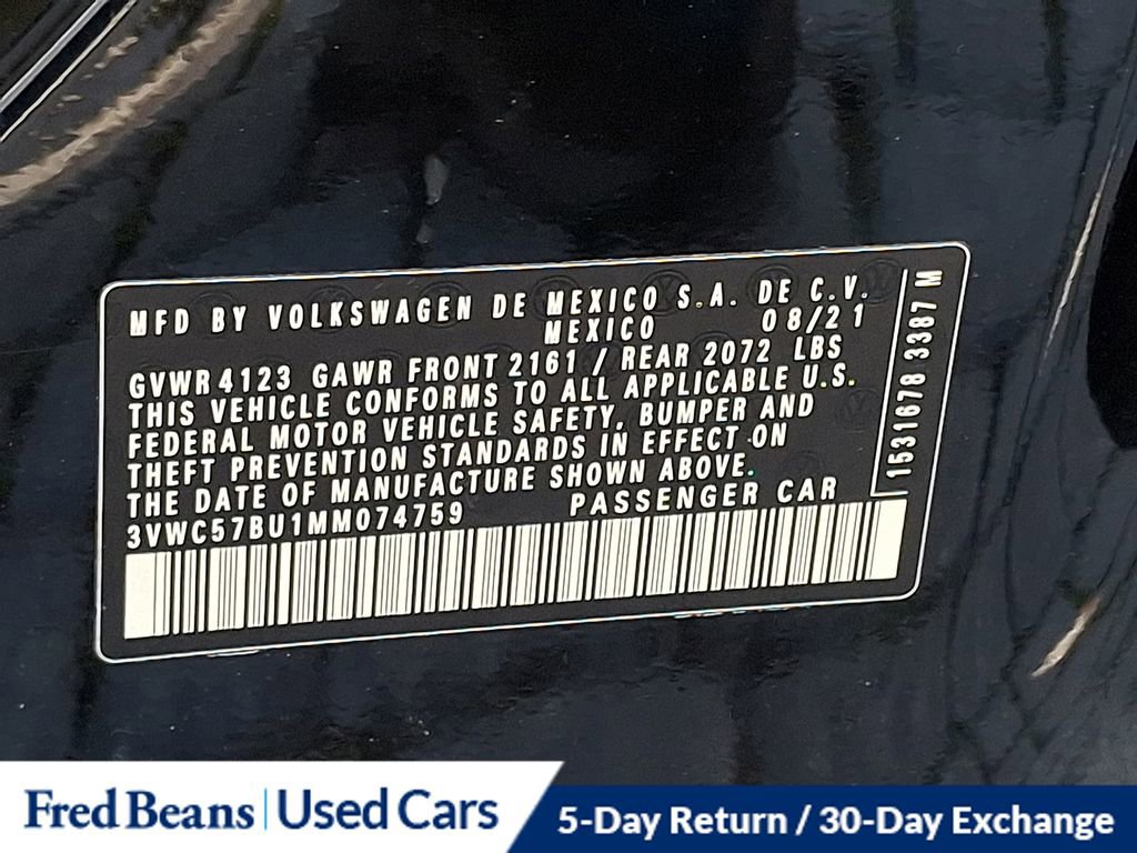 Certified 2021 Volkswagen Jetta S w/ Driver Assistance Package image 28