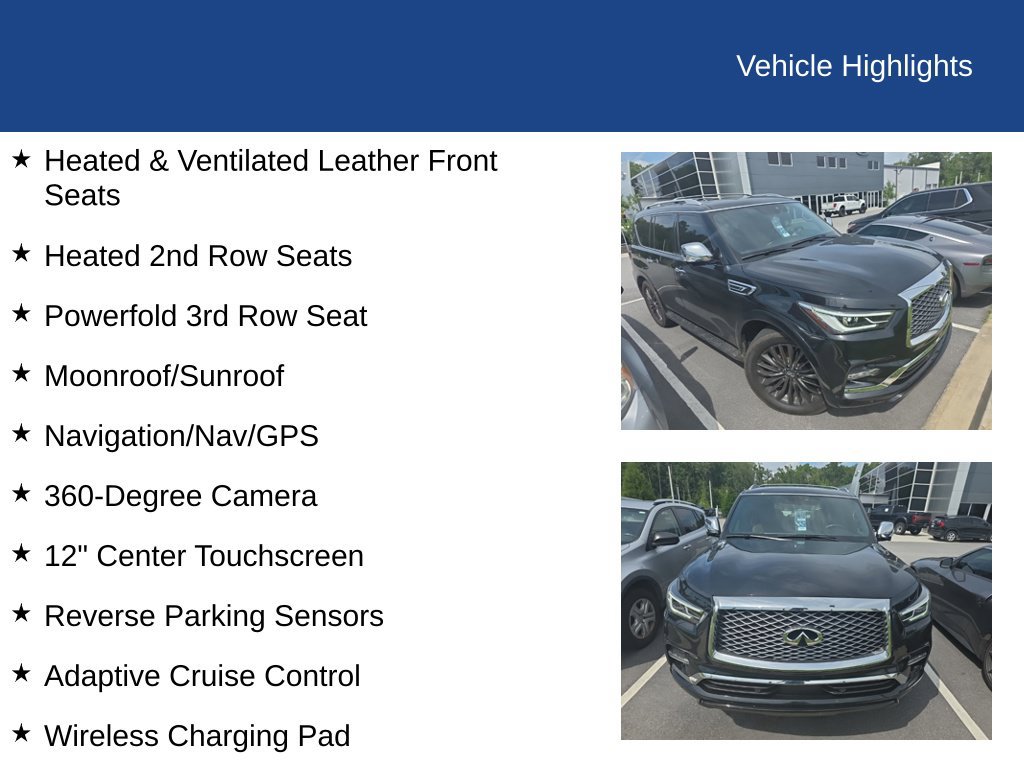 Used 2023 INFINITI QX80 Sensory w/ All-Season Package RWD image 32