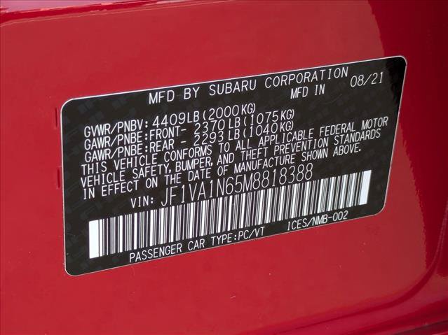 Used 2021 Subaru WRX Limited AWD/4WD image 25