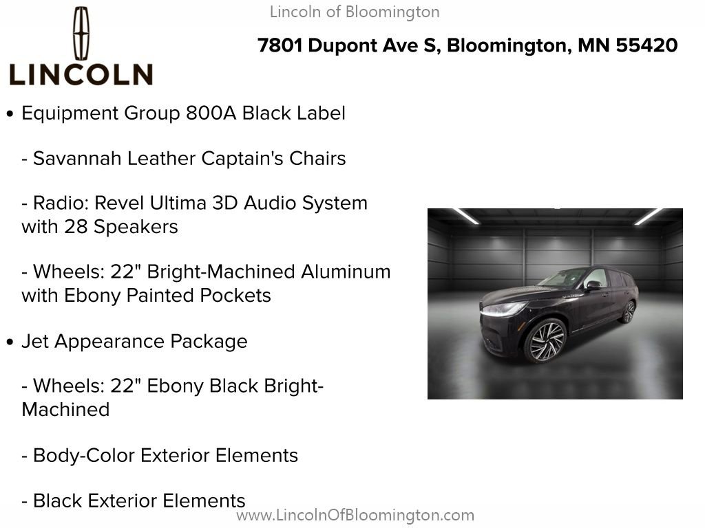 New 2026 Lincoln Aviator Black Label w/ Jet Appearance Package AWD/4WD image 8