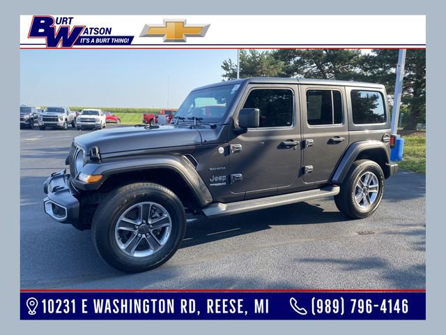 Used 2021 Jeep Wrangler Unlimited Sahara w/ Uconnect 4C Nav & Sound Group