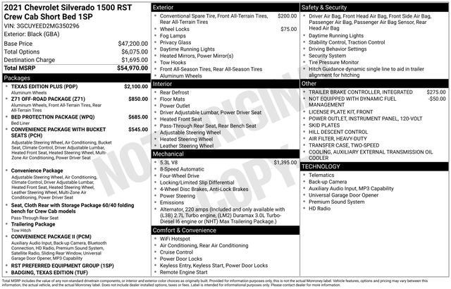 Used 2021 Chevrolet Silverado 1500 RST w/ Texas Edition Plus AWD/4WD image 26