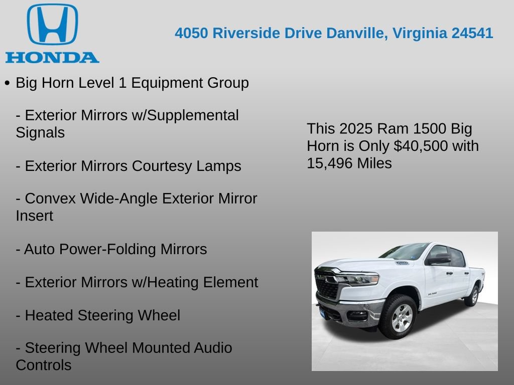 Used 2025 RAM 1500 Big Horn AWD/4WD image 17