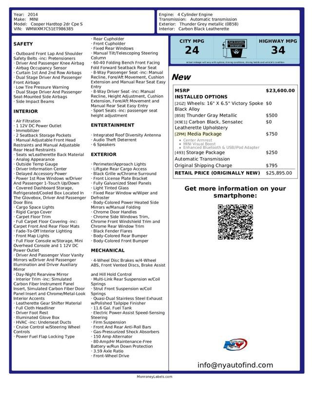 Used 2014 MINI Cooper S FWD image 14