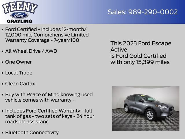 Certified 2023 Ford Escape Active w/ Tech Pack #2 AWD/4WD image 5
