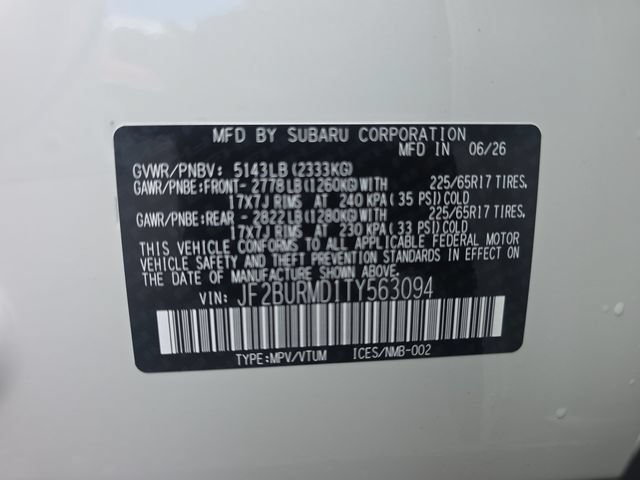 New 2026 Subaru Outback Wilderness AWD/4WD image 25