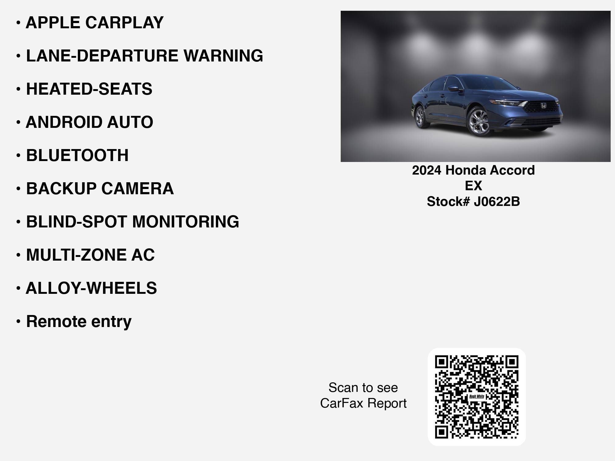 Used 2024 Honda Accord EX image 7