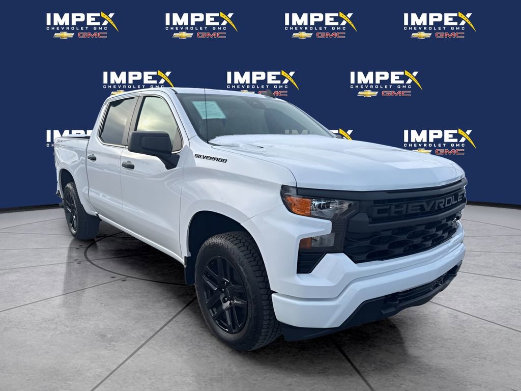 Used 2025 Chevrolet Silverado 1500 Custom w/ Turbomax Blackout Package AWD/4WD image 7