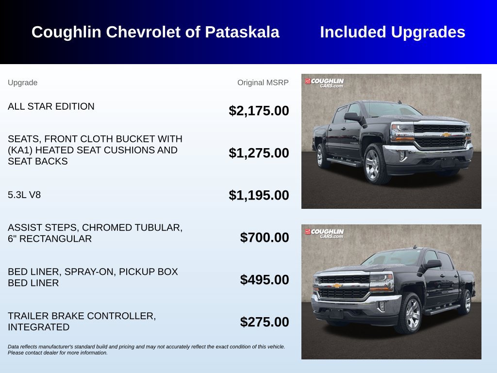 Used 2018 Chevrolet Silverado 1500 LT w/ All Star Edition AWD/4WD image 3