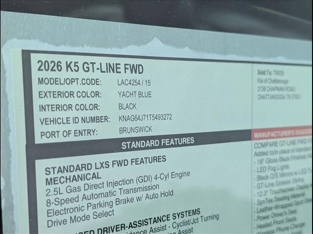 New 2026 Kia K5 GT-Line FWD image 14