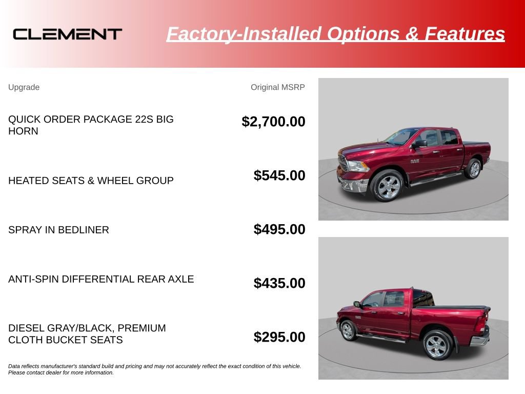Used 2017 RAM 1500 Big Horn AWD/4WD image 16