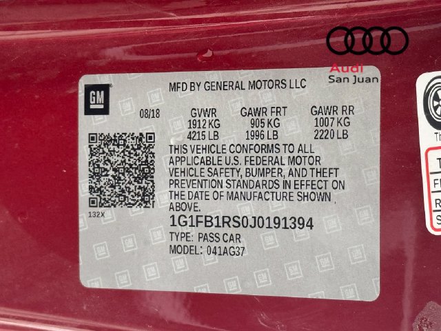 Used 2018 Chevrolet Camaro LT w/ RS Package RWD image 37