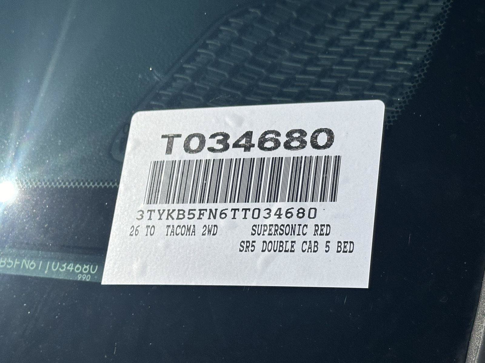 Used 2026 Toyota Tacoma SR5 RWD image 13