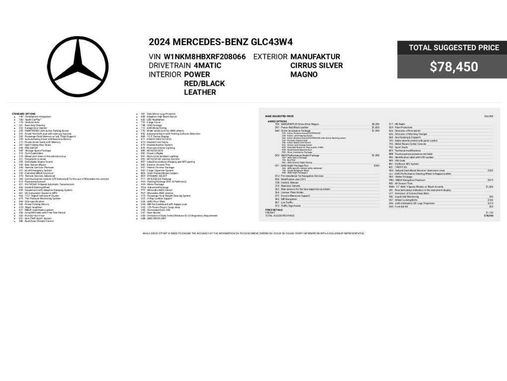 Used 2024 Mercedes-Benz GLC 43 AMG 4MATIC image 2