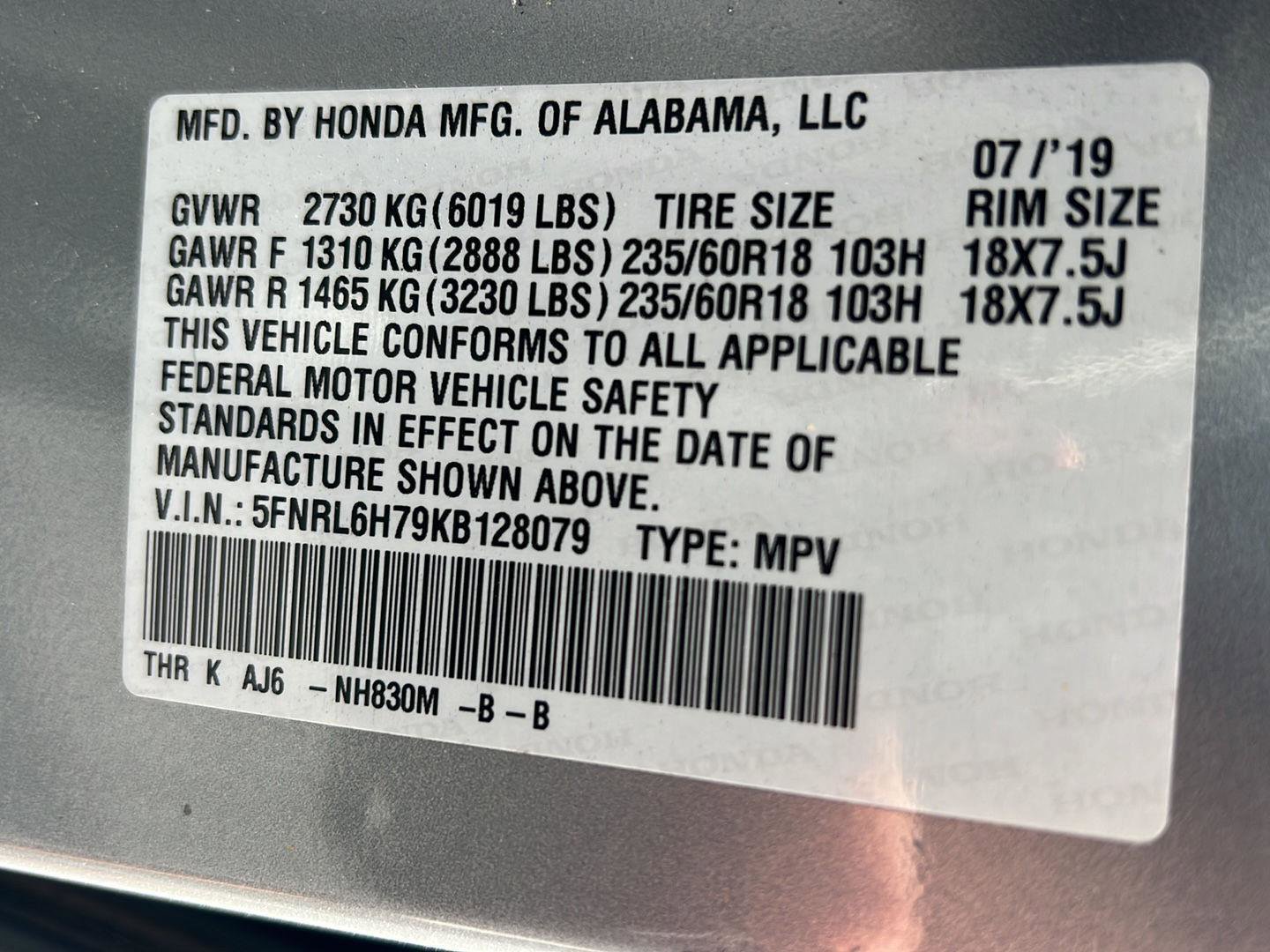 Used 2019 Honda Odyssey EX-L image 43