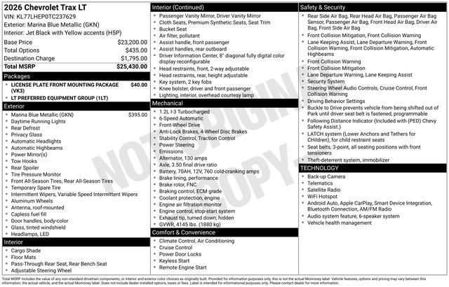 New 2026 Chevrolet Trax LT FWD image 17